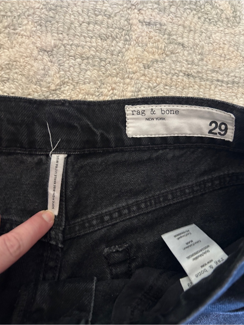 rag & bone Sofie High Rise Ankle Ultra Wide Jeans - Picture 4 of 6